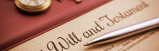 Will and Testament with Pen